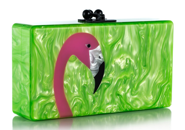 Edie Parker Flamingo Clutch