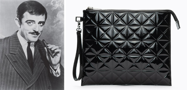 Gomez Addams and Gareth Pugh Quilted Patent Pouch