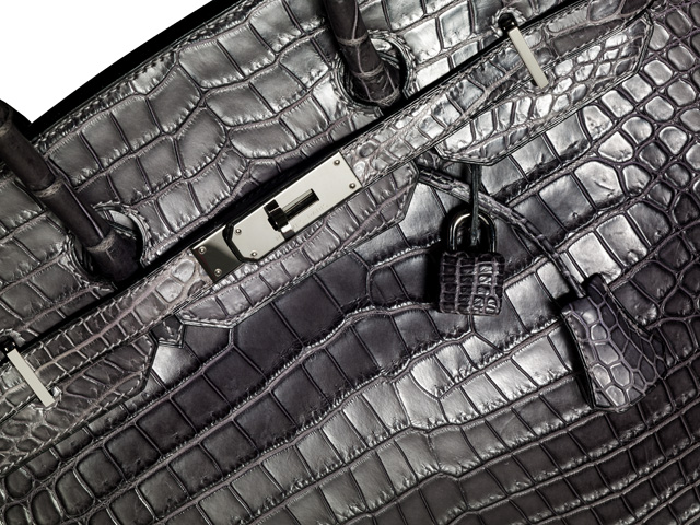 Hermes Matte Crocodile Birkin Closeup