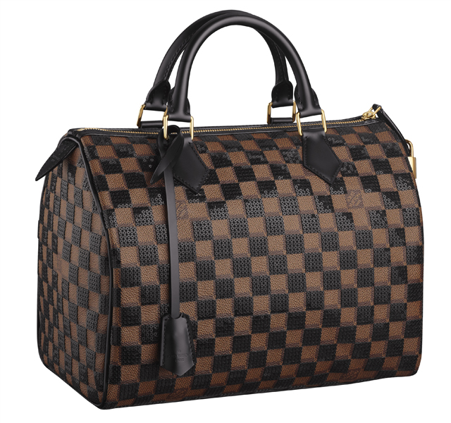 Louis Vuitton Damier Sequin Speedy Bag Black