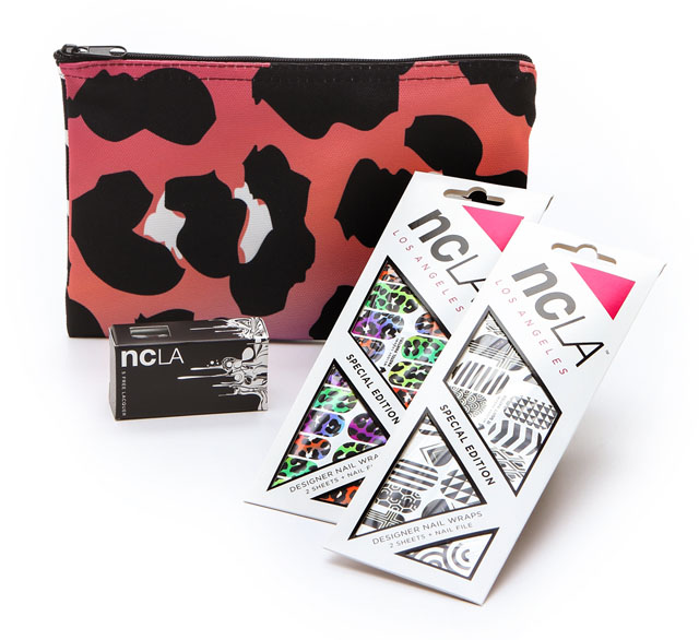 NCLA Includes a Cute Little Bag With Its Awesome Nail Wraps 2 NCLA It Don't Matter & Pastel Pantera Nail Gift Set