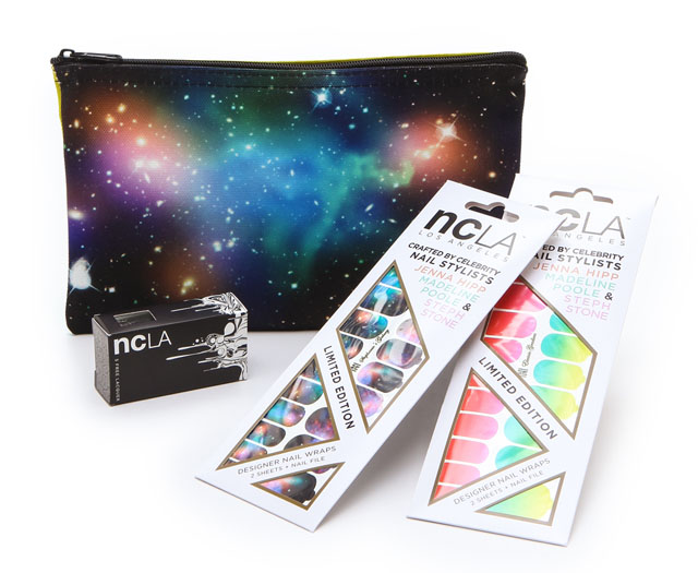 NCLA Includes a Cute Little Bag With Its Awesome Nail Wraps 3 NCLA Stephanie's Galaxy & Electric Gradient Nail Gift Set