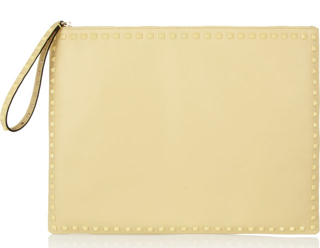 Valentino Rockstud Leather Clutch