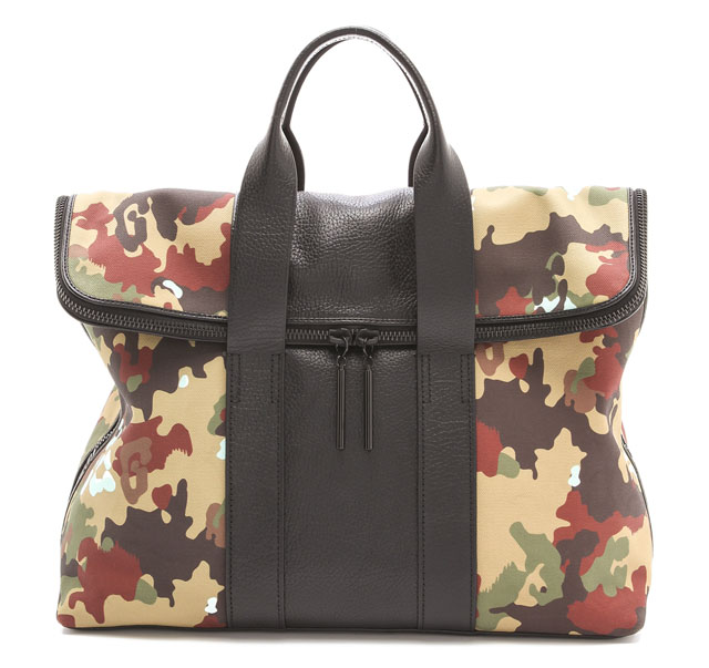 3.1 Phillip Lim Camouflage Canvas 31 Hour Bag