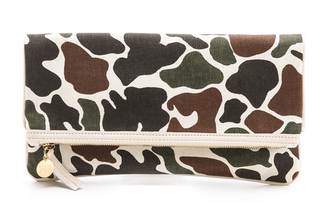 For Fall 2013, Camouflage is More Visible Than Ever 8 Clare Vivier Fold-Over Clutch