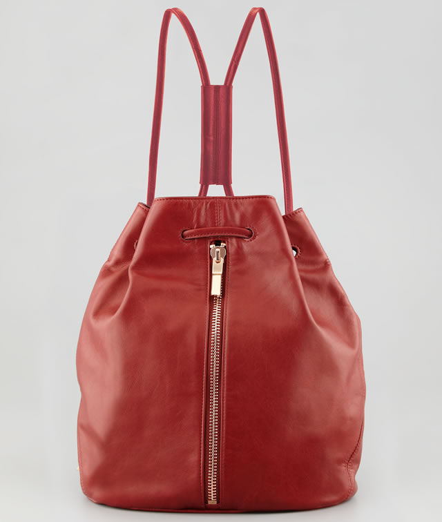 Elizabeth and James Leather Drawstring Sling