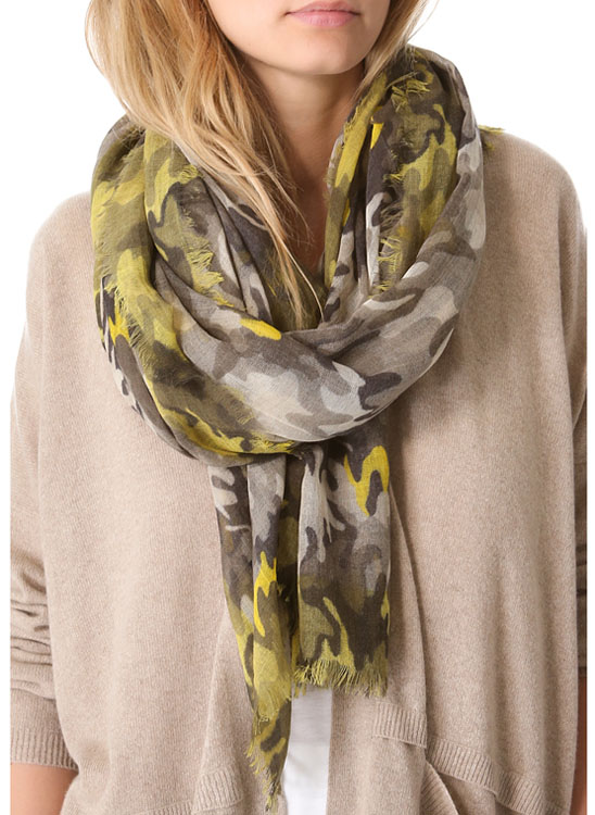 For Fall 2013, Camouflage is More Visible Than Ever 6 Franci Ferrari Camouflage Scarf