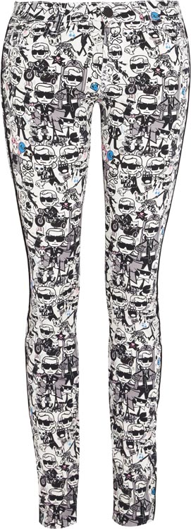 Karl Lagerfeld x Tokidoki Printed Jeans