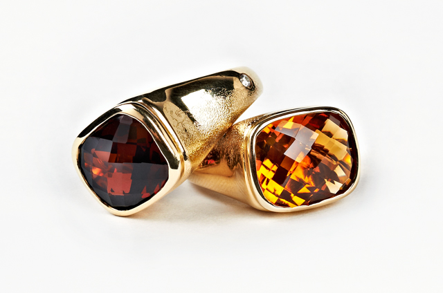 Keemee by Olivia Wildenstein Citrine and Diamond Bonbon Ring