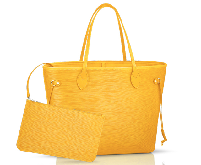 Louis Vuitton Epi Neverfull Bag Citron