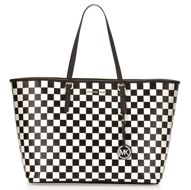 MICHAEL Michael Kors Check Print Jet Set Travel Tote