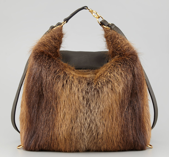 Marni 3-in-1 Convertible Fur Backpack