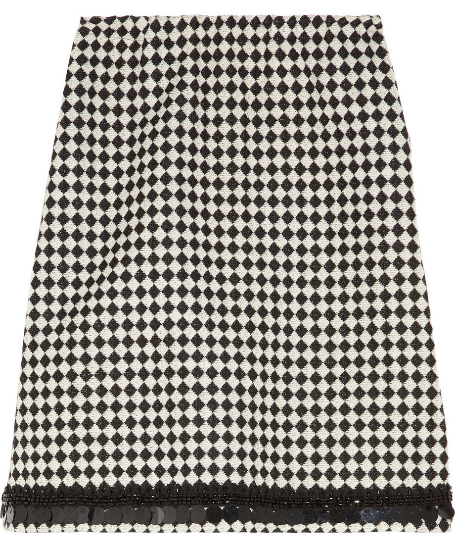 Marni Embellished Jacquard Skirt