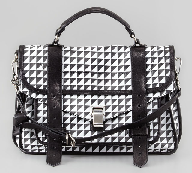 Proenza Schouler Triangle Check PS1 Bag