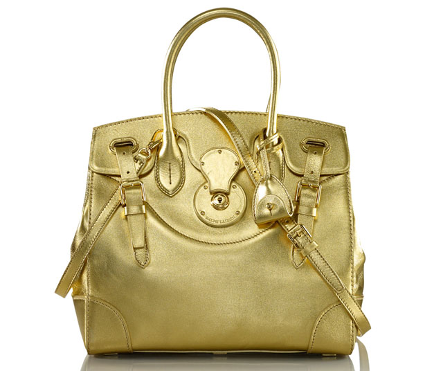 Ralph Lauren Soft Ricky Bag Gold