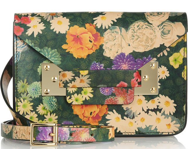 Sophie Hulme Envelope Floral Shoulder Bag