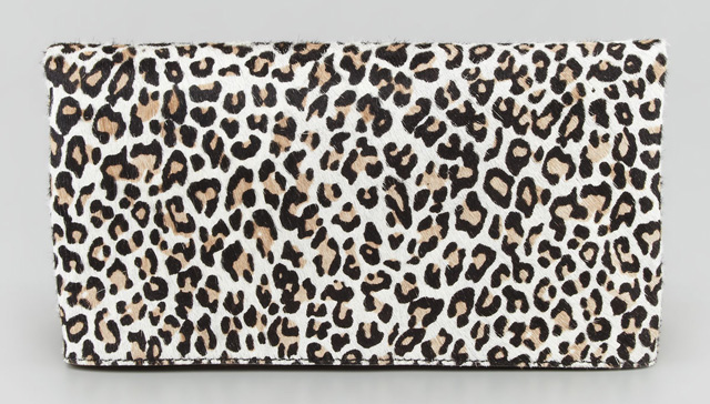 Alice + Olivia Cheetah Me Calf Hair Clutch