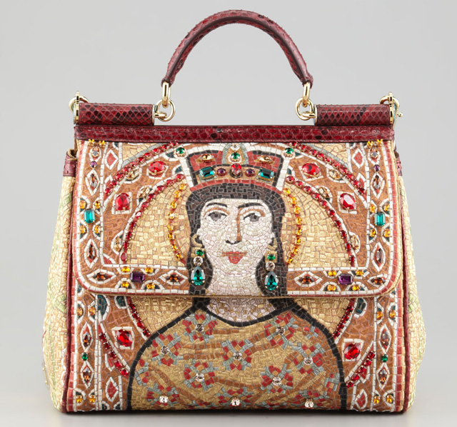 Dolce & Gabbana Large Miss Sicily Queen Regina Satchel