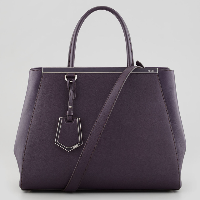 Fendi 2Jours Tote Aubergine