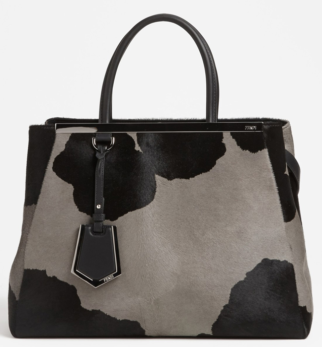 Fendi 2Jours Tote Cow Print