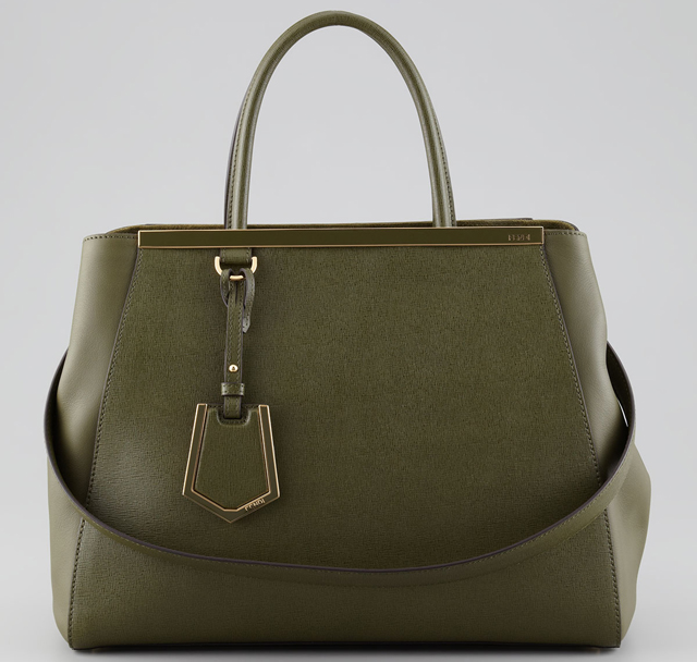 Fendi 2Jours Tote Olive