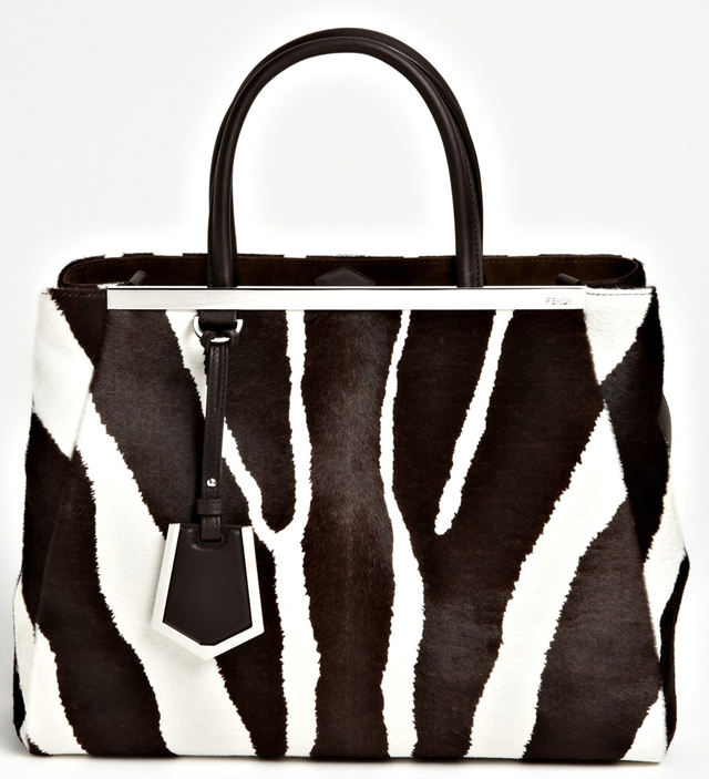 Fendi 2Jours Tote Zebra