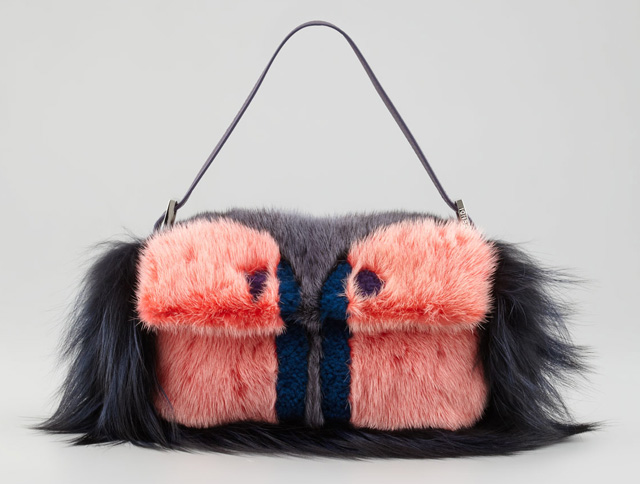 Fendi Fur Monster Baguette Bag