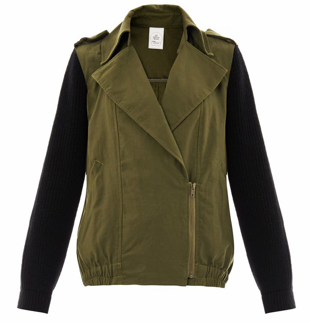 AR SRPLS Knit Sleeve Military Jacket