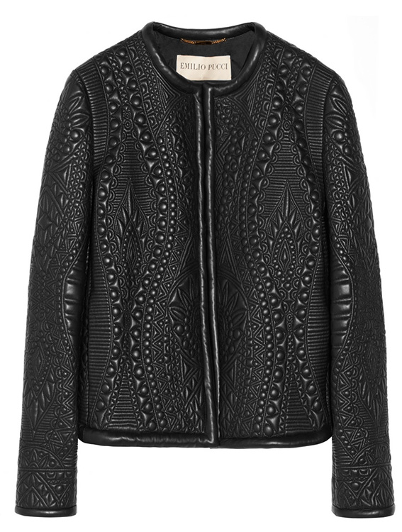 Emilio Pucci Quilted Leather Jacket