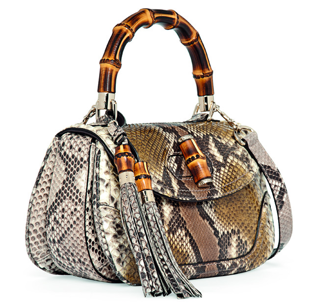 Gucci Python New Bamboo Bag Side