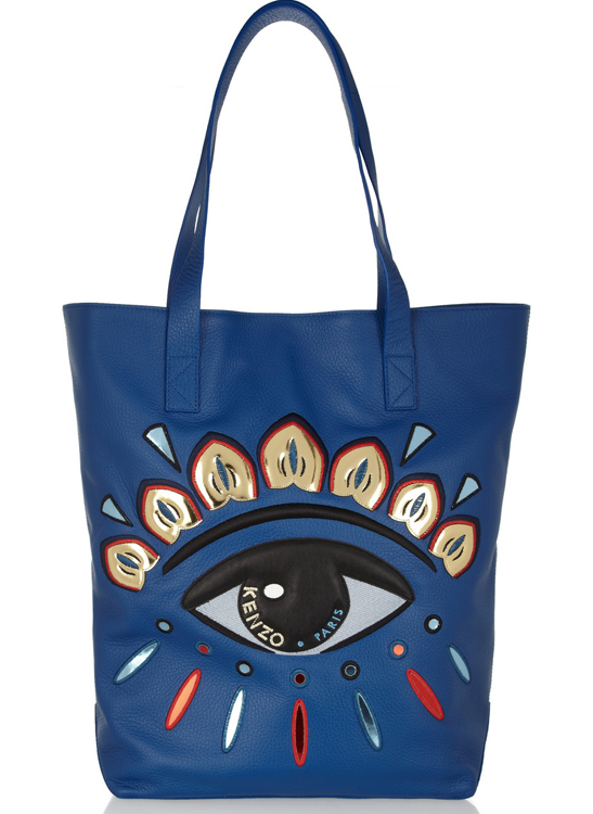 Kenzo Eye Embellished Leather Tote