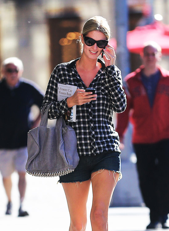 Nicky Hilton carries a grey Alexander Wang bag in NYC (4)