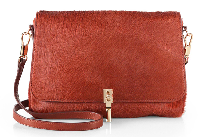 Elizabeth and James Calf Hair Mini Crossbody Bag