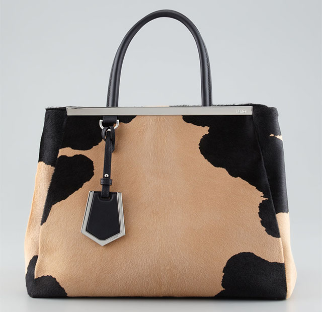 Fendi 2Jours Calf Hair Tote Bag