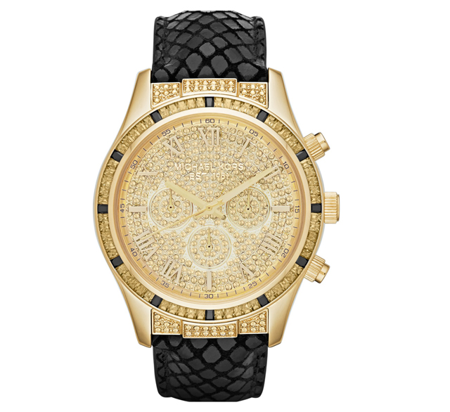 Michael Kors 'Layton' Pavé Dial Chronograph Watch, 44mm