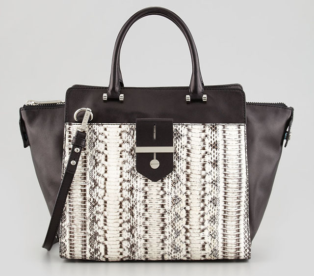 Milly Makene Snakeskin Tote