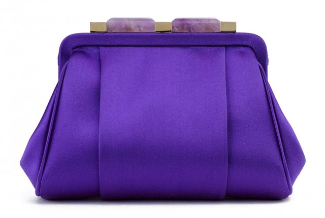 Oscar de la Renta Mini Marilia Bag, Purple