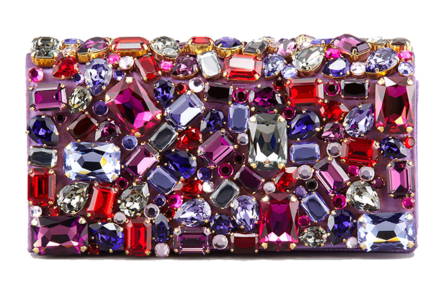 Prada Jeweled Satin Clutch