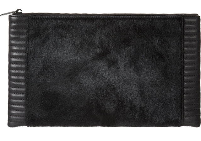 Reece Hudson Calf Hair Bowery Clutch