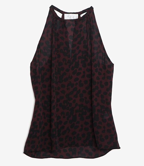 ALC Animal Print Sleeveless Blouse