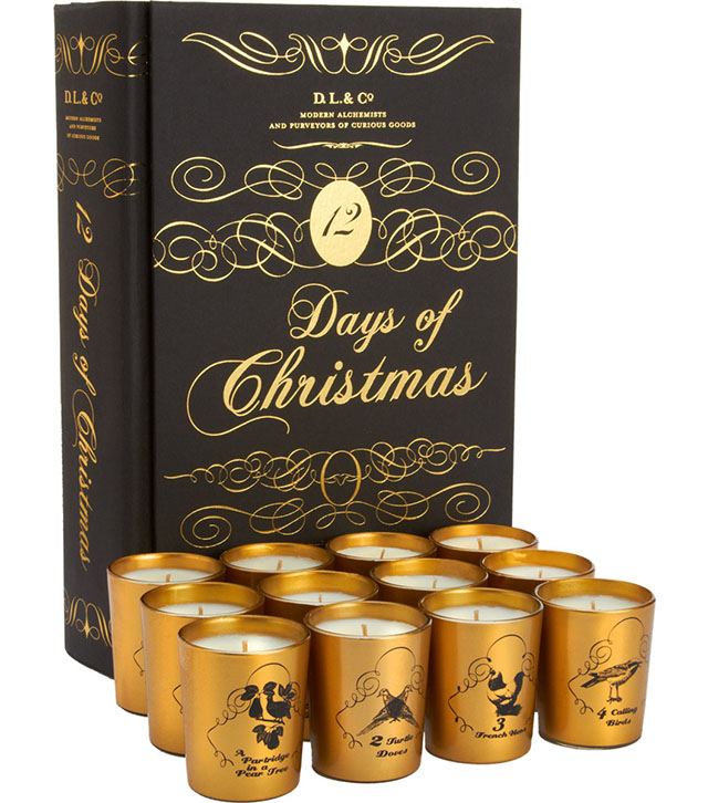 D.L. & Co. 12 Days of Christmas Candle Set