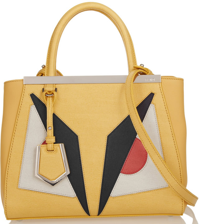 Fendi 2Jours Small Shopper Yellow