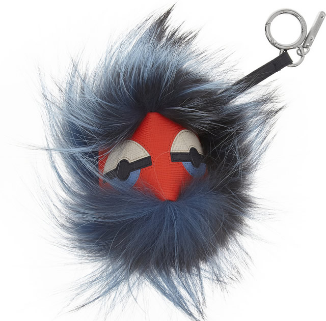 Fendi Monster Bag Charm Blue