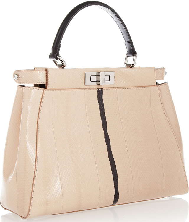 Fendi Peekaboo Watersnake Tote