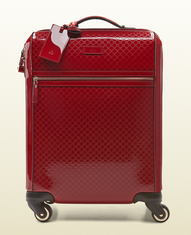 Gucci Microguccissima Patent Leather Carry-On Suitcase
