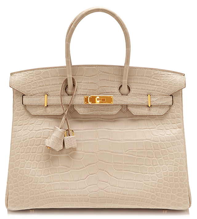 Hermes Matte Beton Alligator Birkin Bag