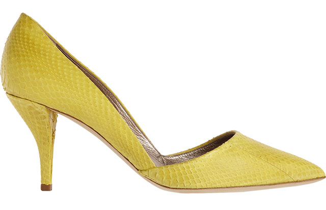 Lanvin Snakeskin Low Cut Pump