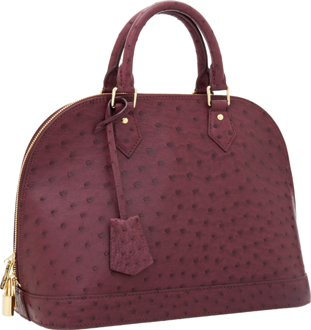 Louis Vuitton Ostrich Alma Bag