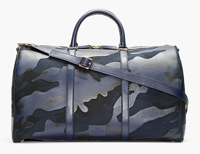 Valentino Navy Camo Boston Bag