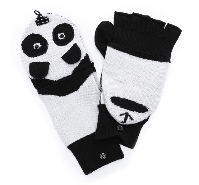 Alice and Olivia Panda Mittens